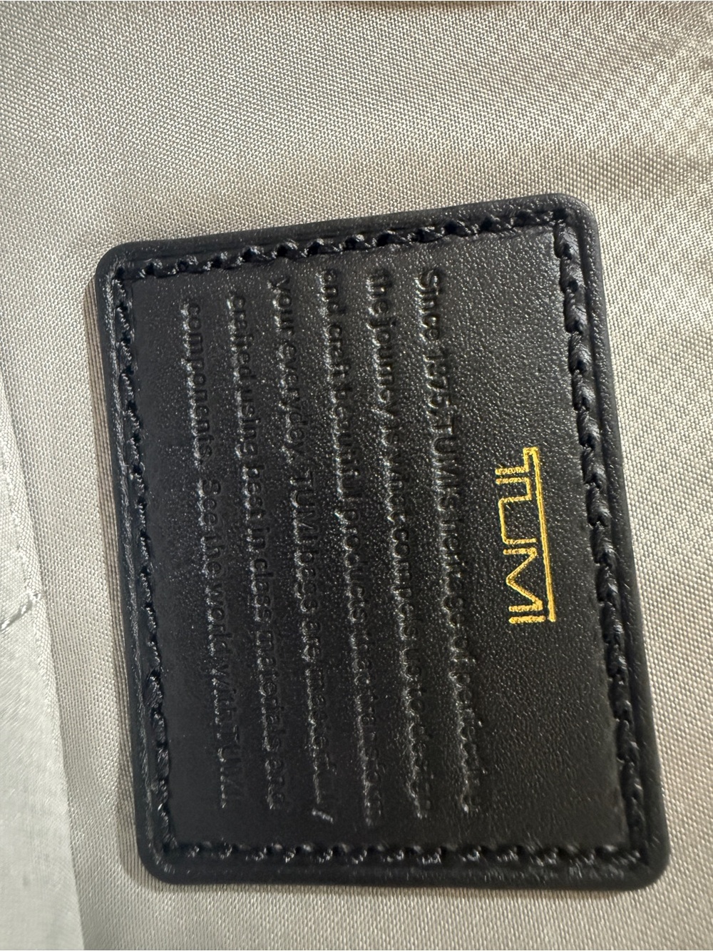 TUMI Voyageur Marcie Black Leather Crossbody Bag Gold Hardware - Picture 7 of 7